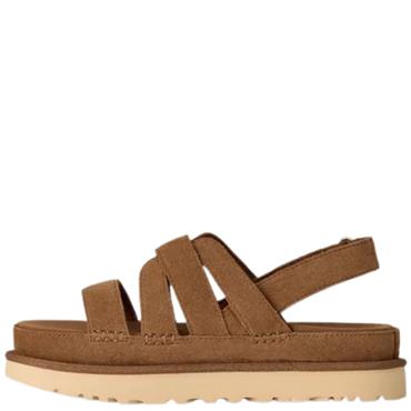 UGG WOMENS ANKLE STRAP SANDAL - CHESTNUT